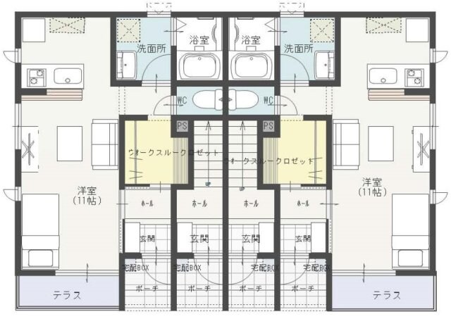 山形駅 徒歩18分 1階の物件間取画像