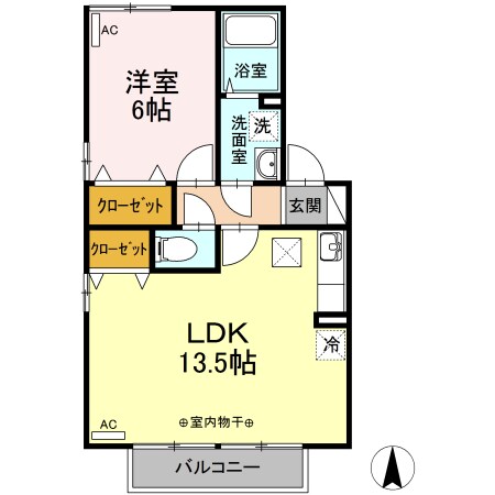 千歳山タウンハウス Ｂの物件間取画像