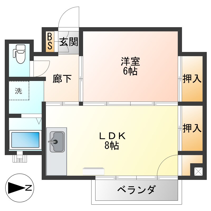 ラ・ベールの物件間取画像