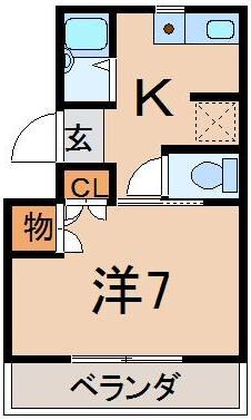半田コーポの物件間取画像