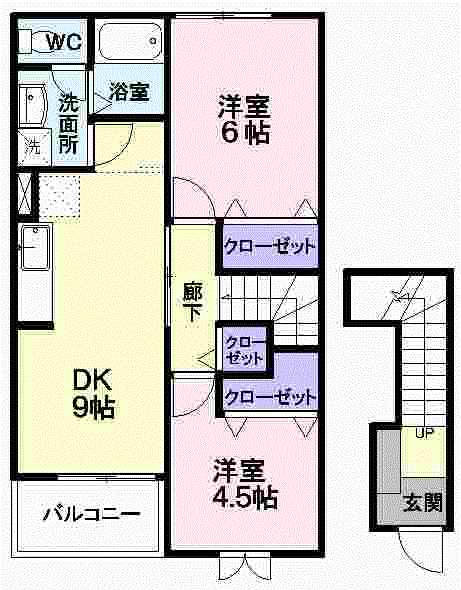 カルフールＮの物件間取画像