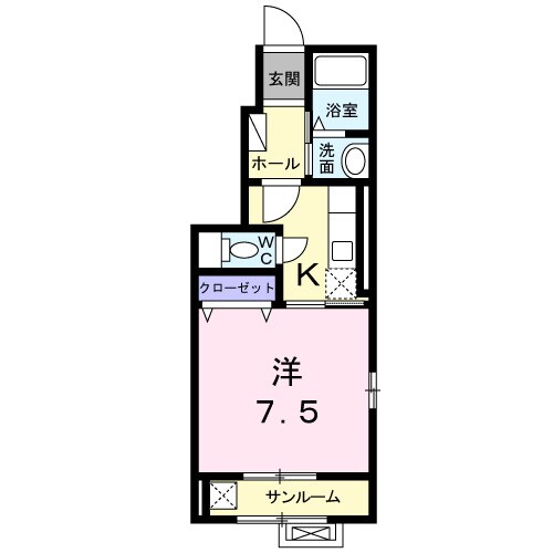 ヴィラローレル清住の物件間取画像