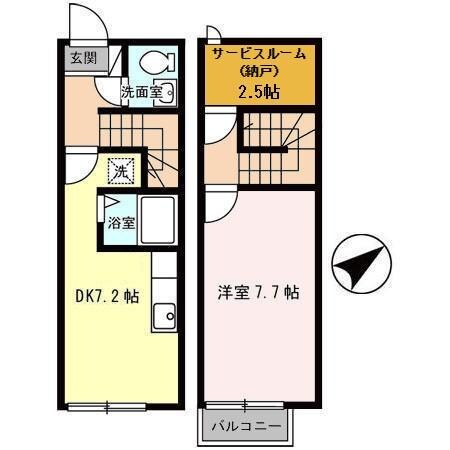 キューブ吉原の物件間取画像