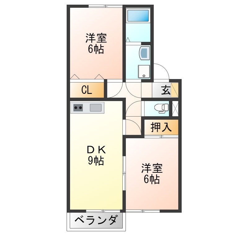 セジュールTOP Ａ棟の物件間取画像