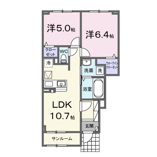 メゾン　シャルールの物件間取画像