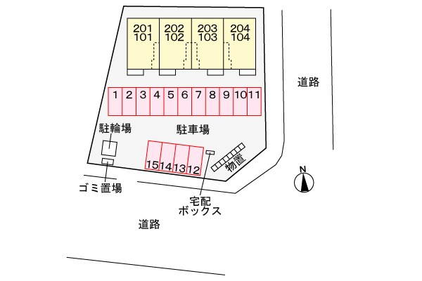 メゾンシャルールの物件外観写真