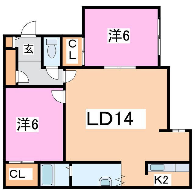 ベルフラワーDの物件間取画像