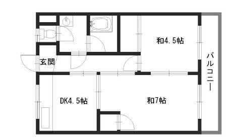 シャトー東洋の物件間取画像