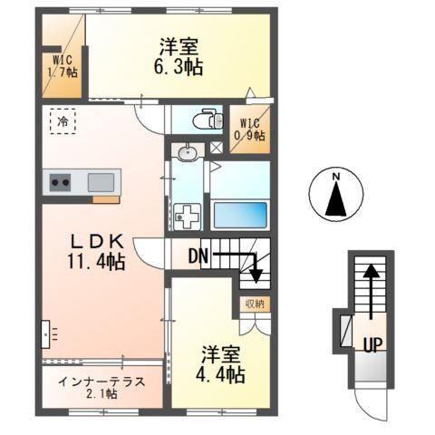 レスポワールの物件間取画像