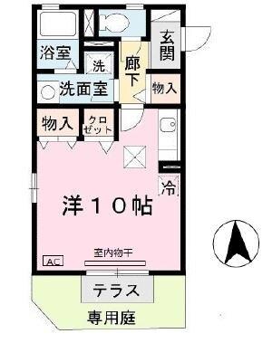 エクセルハイムの物件間取画像