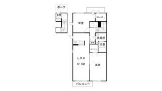 シャーメゾン手柄の物件間取画像