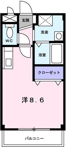 プラードアロージョの物件間取画像