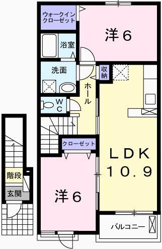 ルーチェ　カーサIIの物件間取画像