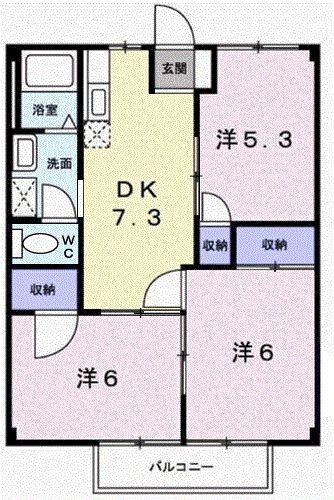 ドミール三喜の物件間取画像