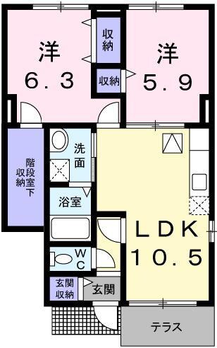 ヴィオラコートの物件間取画像