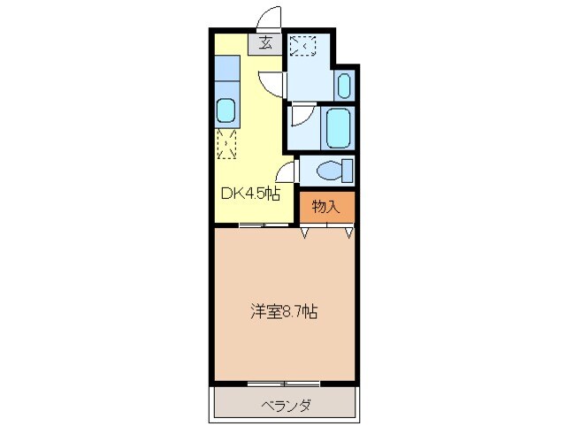 エスペランサⅡの物件間取画像