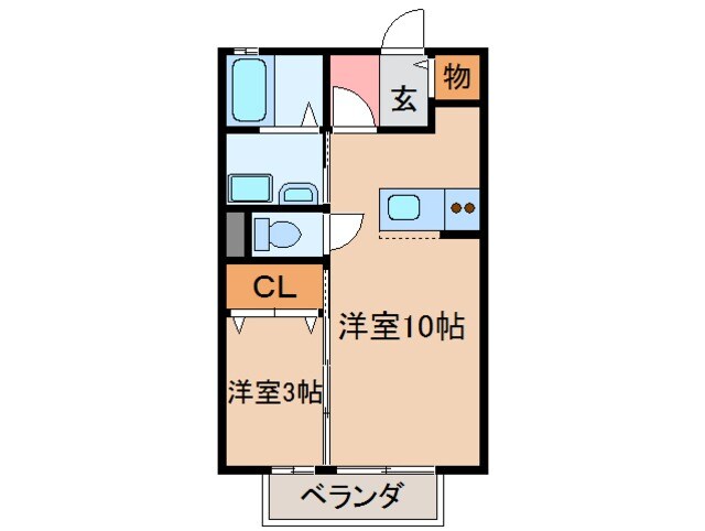 岳南原田駅 徒歩16分 2階の物件間取画像