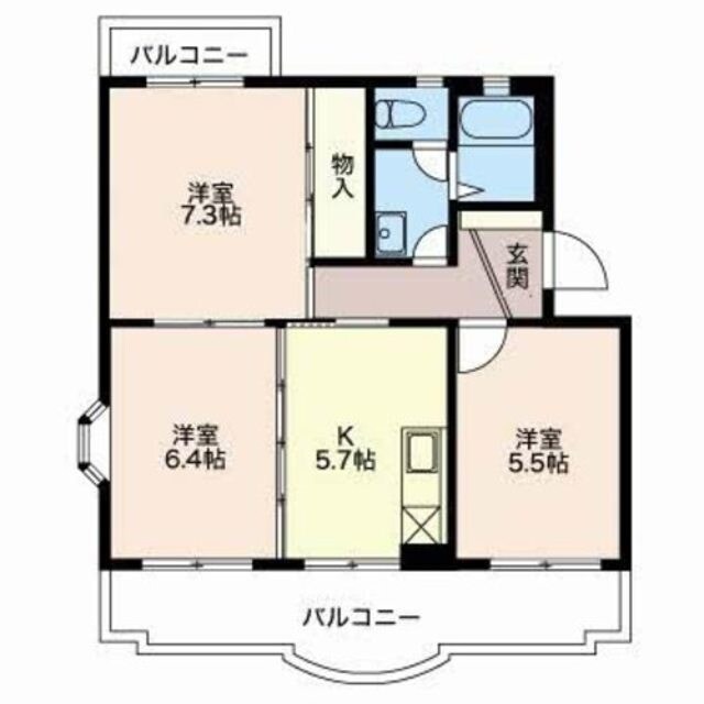 コーポラス時田の物件間取画像