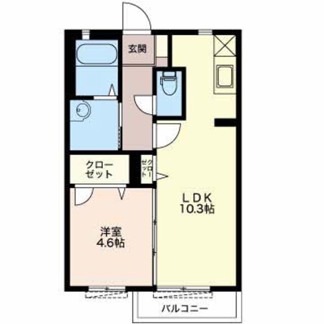 ソレアードＢの物件間取画像