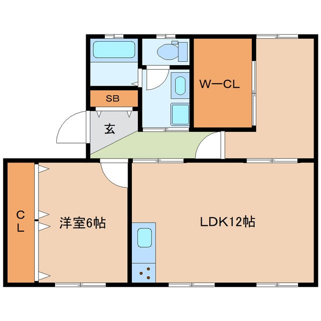 felice garden広見Ⅰ103の物件間取画像
