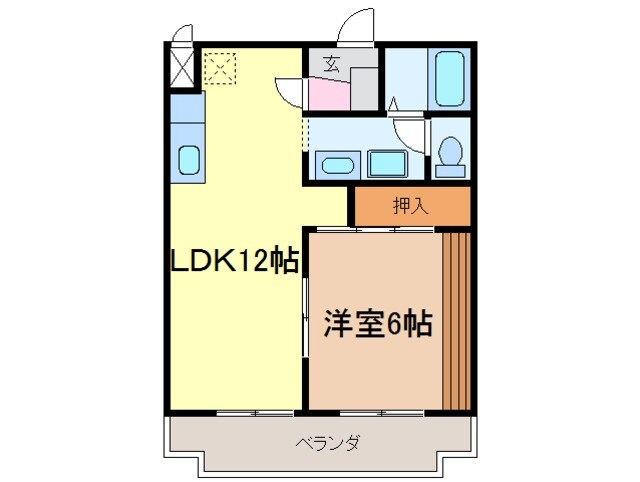 グレイス壱番館の物件間取画像