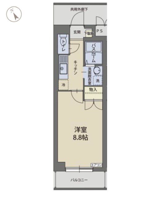 原駅 バス15分  根古屋下車：停歩1分 4階の物件間取画像