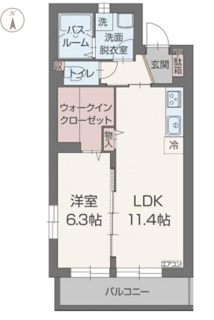 プレジールの物件間取画像