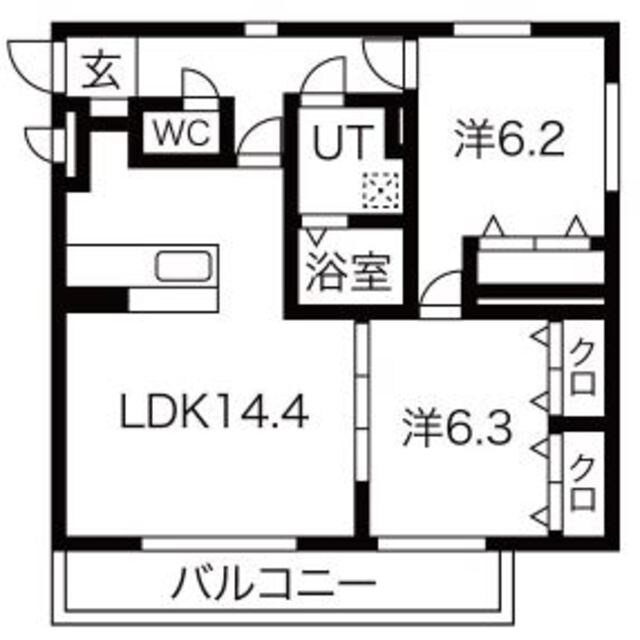 原駅 徒歩15分 3階の物件間取画像