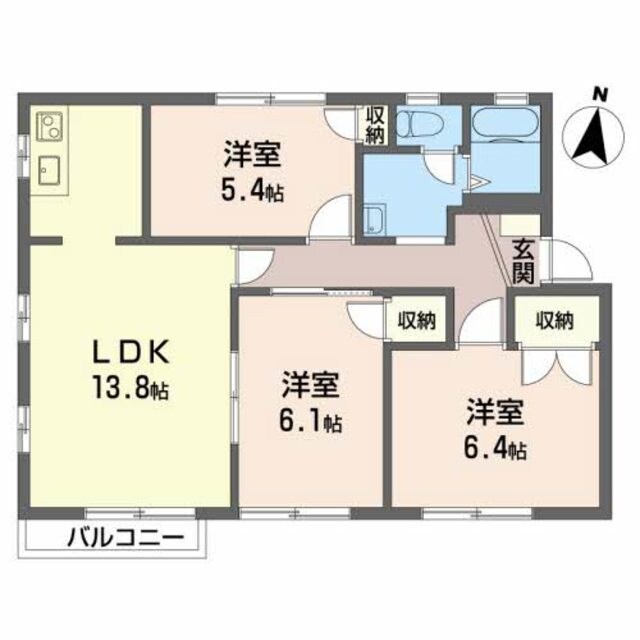 フローラマーサの物件間取画像
