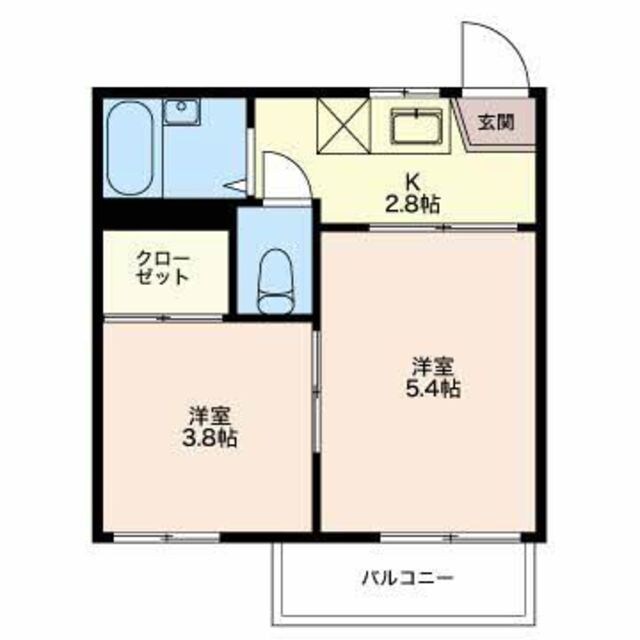 フレグランス山田の物件間取画像