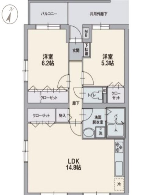 伊豆仁田駅 徒歩3分 1階の物件間取画像