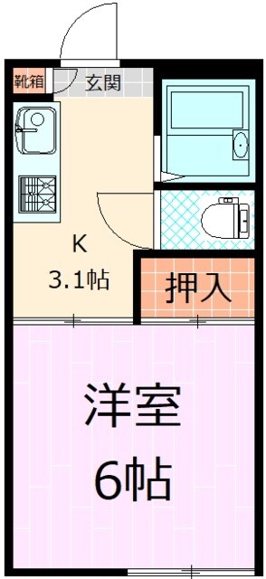 フレグランスカツマタの物件間取画像