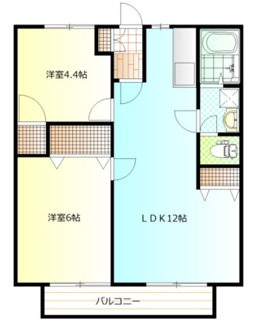 サンシティ田中Ａの物件間取画像