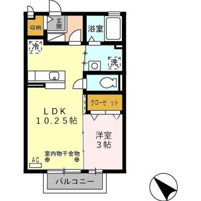 セジュール森乃腰の物件間取画像