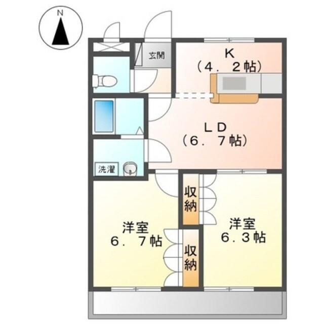 シャルム藤の物件間取画像