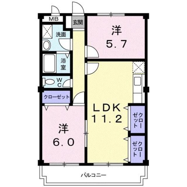 ニューマリッチ参番館の物件間取画像