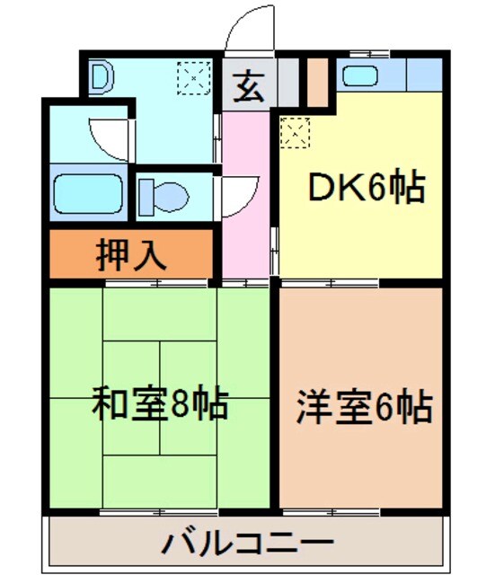 エスペランサⅠの物件間取画像
