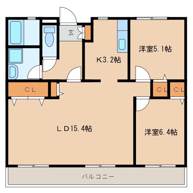 マルシェ牛久の物件間取画像