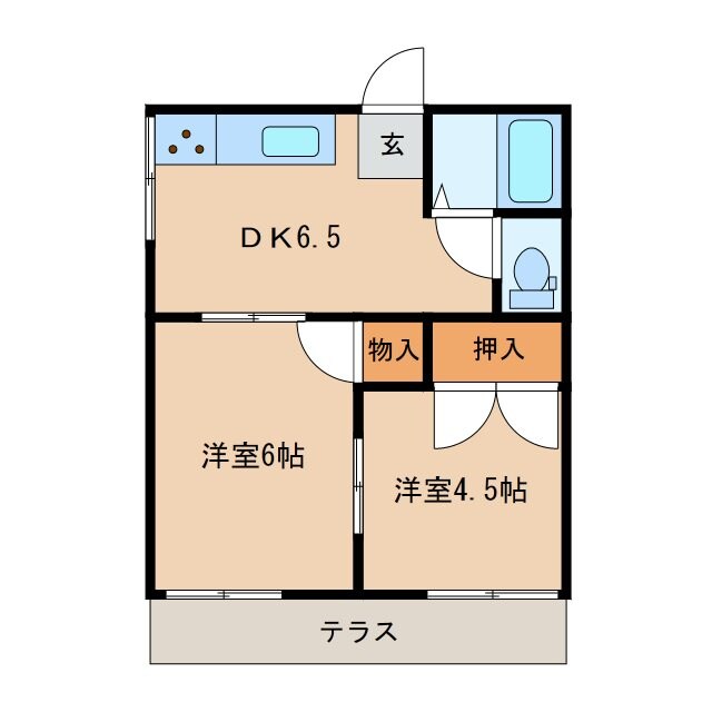 コーポ藤田の物件間取画像