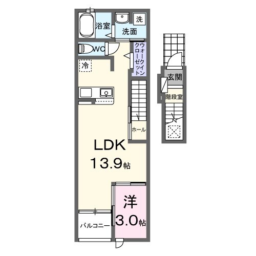 ハーヴェストヒルＤの物件間取画像