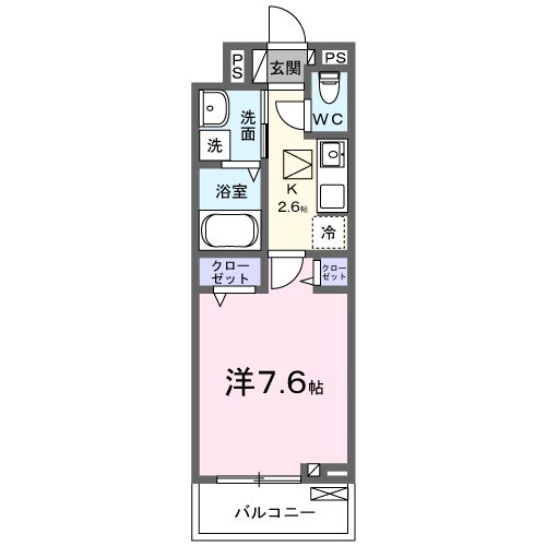 カレントヴィラVIの物件間取画像