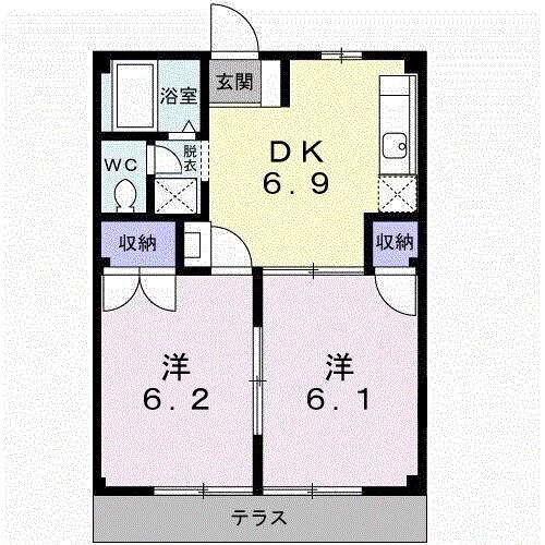 桜荘の物件間取画像