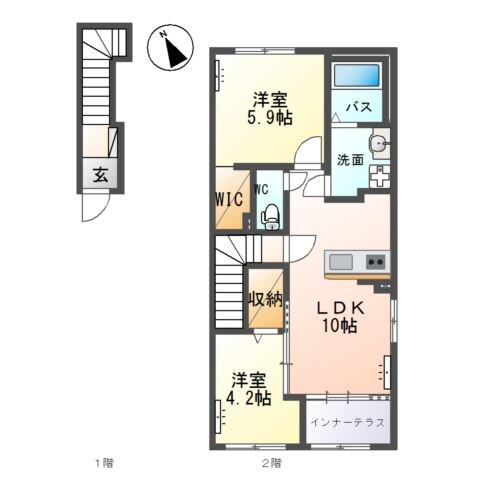 colline（コリーヌ）の物件間取画像
