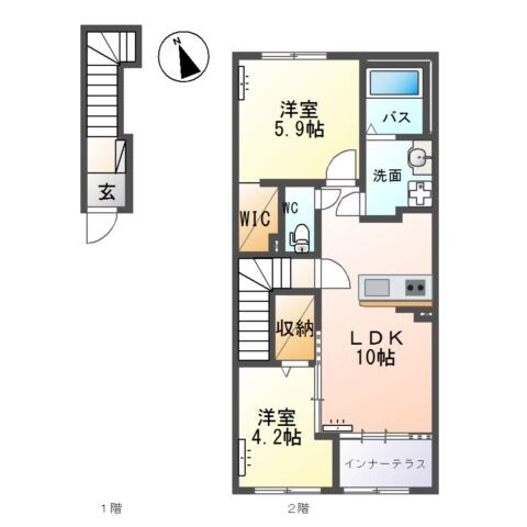 colline（コリーヌ）の物件間取画像