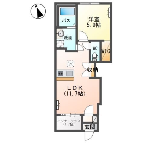 colline（コリーヌ）の物件間取画像