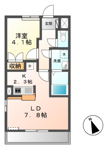 ラ　メゾン　デ　ショコラの物件間取画像