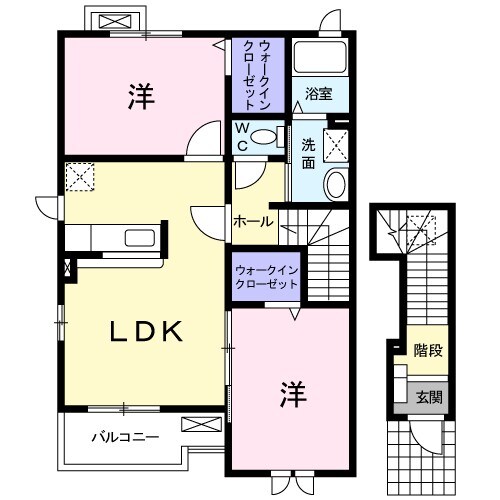 エスポワールの物件間取画像