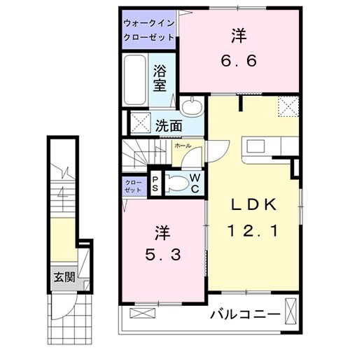 シャノワール　Ａの物件間取画像