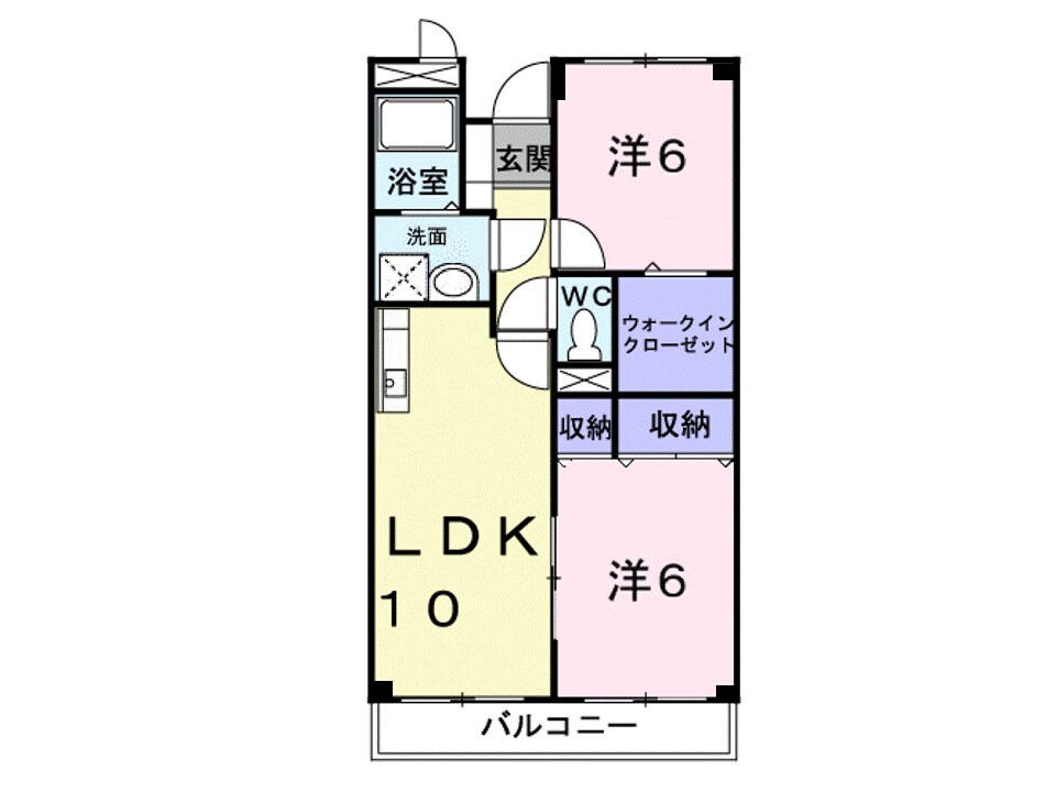 パルシャス東の物件間取画像