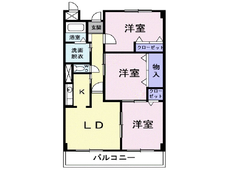 グランメールＡの物件間取画像